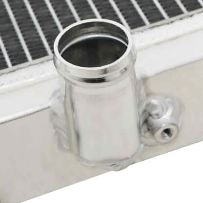 Twin channel aluminium core will achieve up to 30% more cooling capability than the standard radiator