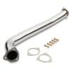 Designed to fit between the turbo elbow and catalytic converter