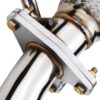 Removes restrictive catalytic converter to increase horsepower capabilities