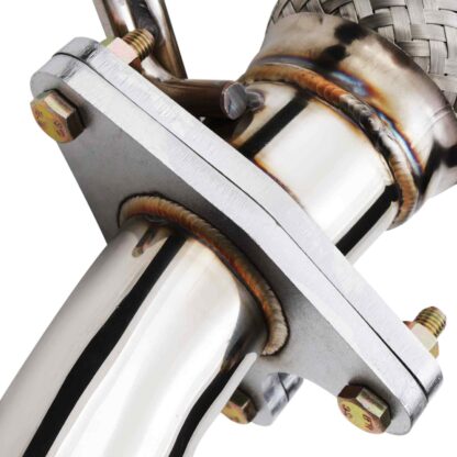 Removes restrictive catalytic converter to increase horsepower capabilities