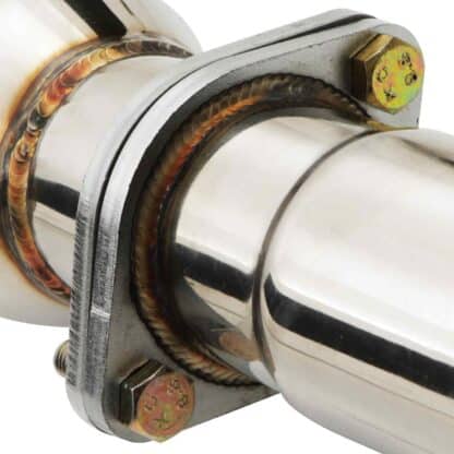 Built in flexi joint helps reduce exhaust strain