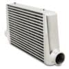 Hand welded intercooler with polished finish side tanks