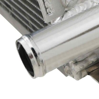 Twin channel aluminium core will achieve up to 30% more cooling capability than the standard radiator