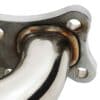 Free flowing tubular design getting exhaust gasses smoothly to the turbo