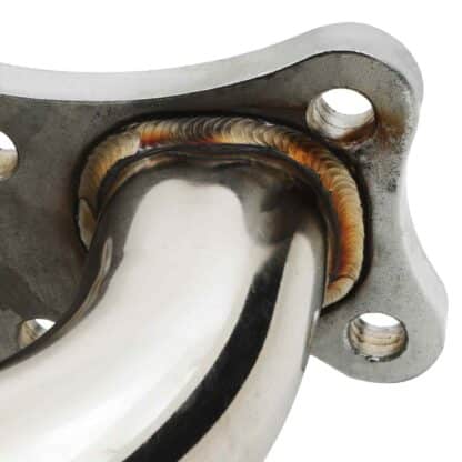 Free flowing tubular design getting exhaust gasses smoothly to the turbo
