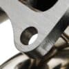 Fully polished with equal length branches to the turbo