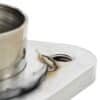 Manufactured from T304 grade polished stainless steel