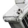 Twin channel aluminium core will achieve up to 30% more cooling capability than the standard radiator
