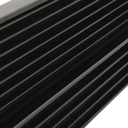 High flowing handmade welded intercooler with polished finish end tanks