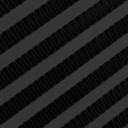 Tube and fin design for good heat transfer properties with low weight and low pressure drop across it's core.