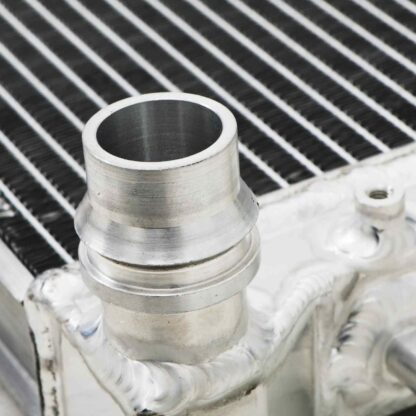 More water volume within a channel means greater cooling efficiency.
