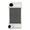 Hand welded intercooler with polished end tanks