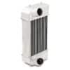 Tube and fin for good heat transfer properties with low weight and low pressure drop across its core.