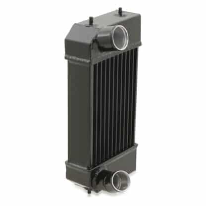 High flowing handmade welded intercooler with hand welded end tanks.