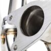 Free flowing tubular manifolds allowing a smooth exit of exhaust gas