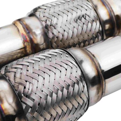 Built in flexi joints to help reduce strain on your exhaust