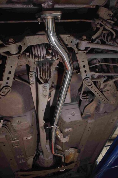 CNC machined flanges to fit the OEM exhaust system and most aftermarket backboxes