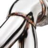 Built in flexi joint helps reduce exhaust strain