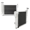 Twin channel aluminium core will achieve up to 30% greater cooling capacity than the standard item