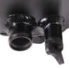 More water volume within a channel means greater cooling efficiency.