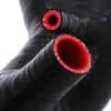 5mm wall thickness reinforced with 3 polyester / nomex mesh layers to withstand higher pressures than the original rubber hose