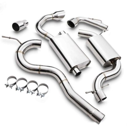 2.5″ bore throughout with Twin 4″ tailpipes