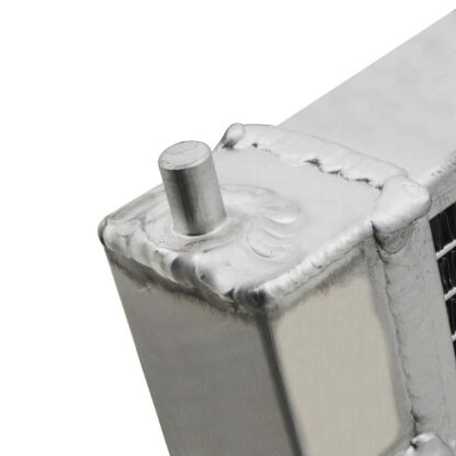 Twin channel aluminium core will achieve up to 30% more cooling capability than the standard radiator