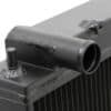 More water volume within a channel means greater cooling efficiency.