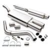 Designed to directly replace the original system from the catalytic converter backwards