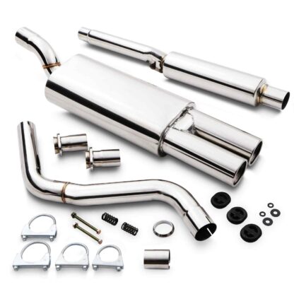 Designed to directly replace the original system from the catalytic converter backwards
