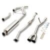 Designed to directly replace the original system from the catalytic converter backwards