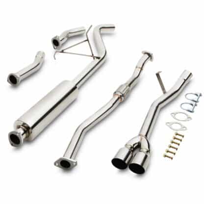 Designed to directly replace the original system from the catalytic converter backwards