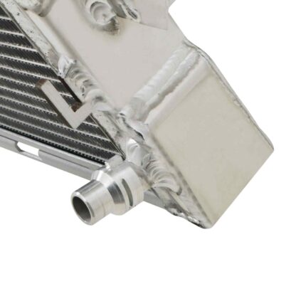 Twin channel aluminium core will achieve up to 30% more cooling capability than the standard radiator