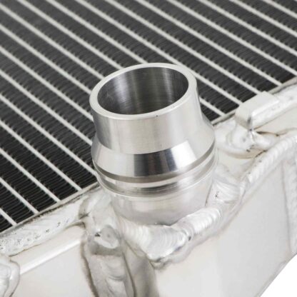 Twin channel aluminium core will achieve up to 30% more cooling capability than the standard radiator