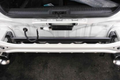 Stiffens up the rear end where there is mostly thin flexible sheet metal