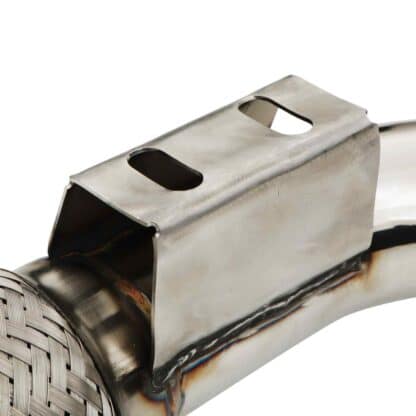 Built in flexi joint to help reduce exhaust strain