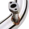 Removes the restrictive catalytic converter to increase horsepower capability