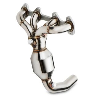 Our Gravity Performance Exhaust Manifolds are designed to create a more free flowing system. The larger Stainless Steel design with 200 Cell Sports Cat helps prevent bottlenecks in the Manifold