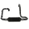 High flowing handmade end tanks and black aluminium pipework