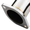 Designed to fit between the turbo elbow and catalytic converter