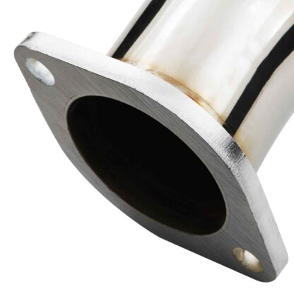 Designed to fit between the turbo elbow and catalytic converter