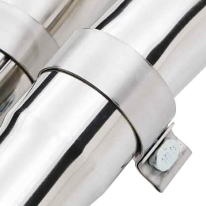Mandrel bent and fully TIG welded for strength and durability