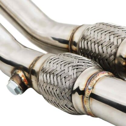 Designed with 2 x flexi’s reducing strain on the exhaust system