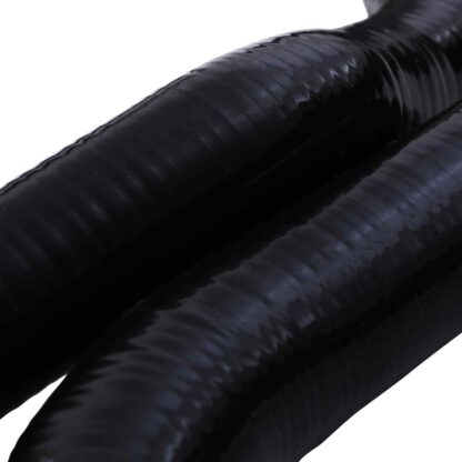 Direct replacement for the OEM black plastic hose that is prone to crack and leak