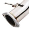 3″ Bore for maximum exhaust flow but resonated to limit noise levels