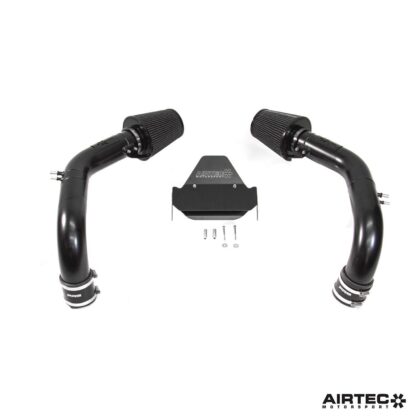 shared air box that is mounted within the engine's Vee formation and is supplied fresh air through feeds from the front grille. The intake pipes then feed back towards the front of the car and into the turbo inlets. This routing creates various restrictions along the way as the pipes make are not straight and pinch in at points.The Solution Developed in-house at AIRTEC HQ in the UK