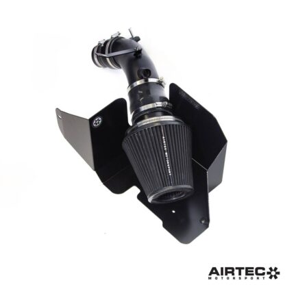 bolt on modification for track or fast road use.This freer-flowing induction kit replaces the car’s original and restrictive air box and plastic intake set up. It features a large