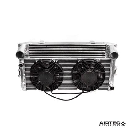 Cool that turbocharged classic with AIRTEC Motorsport.A neat cooling solution suitable for turbocharged Mk1 and Mk2 Escorts that require an intercooler and uprated radiator package. The kit includes a 50mm core intercooler and 42mm core radiator as well as well as two Italian made slim line fans.Ideally suited to a YB conversion