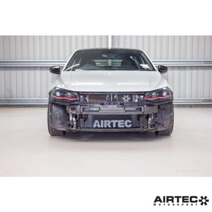 as well as detailed fitting instructions.Its improved cooling efficiency and easy fitment makes it an essential modification for all modified Polo GTi 2.0 TSI models.Dimensions:OEM IntercoolerWidth: 700mmHeight: 115mmDepth: 80mmCapacity: 6.4 litresFront Area: 850cm²AIRTEC Motorsport IntercoolerWidth: 500mmHeight: 115mmDepth: 60mm to 80mm stepped  Capacity: 7.5 litresFront Area: 1