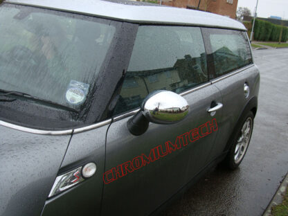 Chromiumtech Chrome Mirror Covers for MK2 MINI Cooper/ONE/Cooper S Hatch/Convertible/Countryman/Clubman/Coupe/Roadster (for electric power folding mirrors)